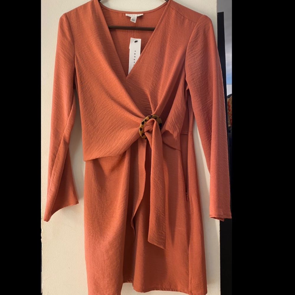 Topshop long sleeve dress NWT